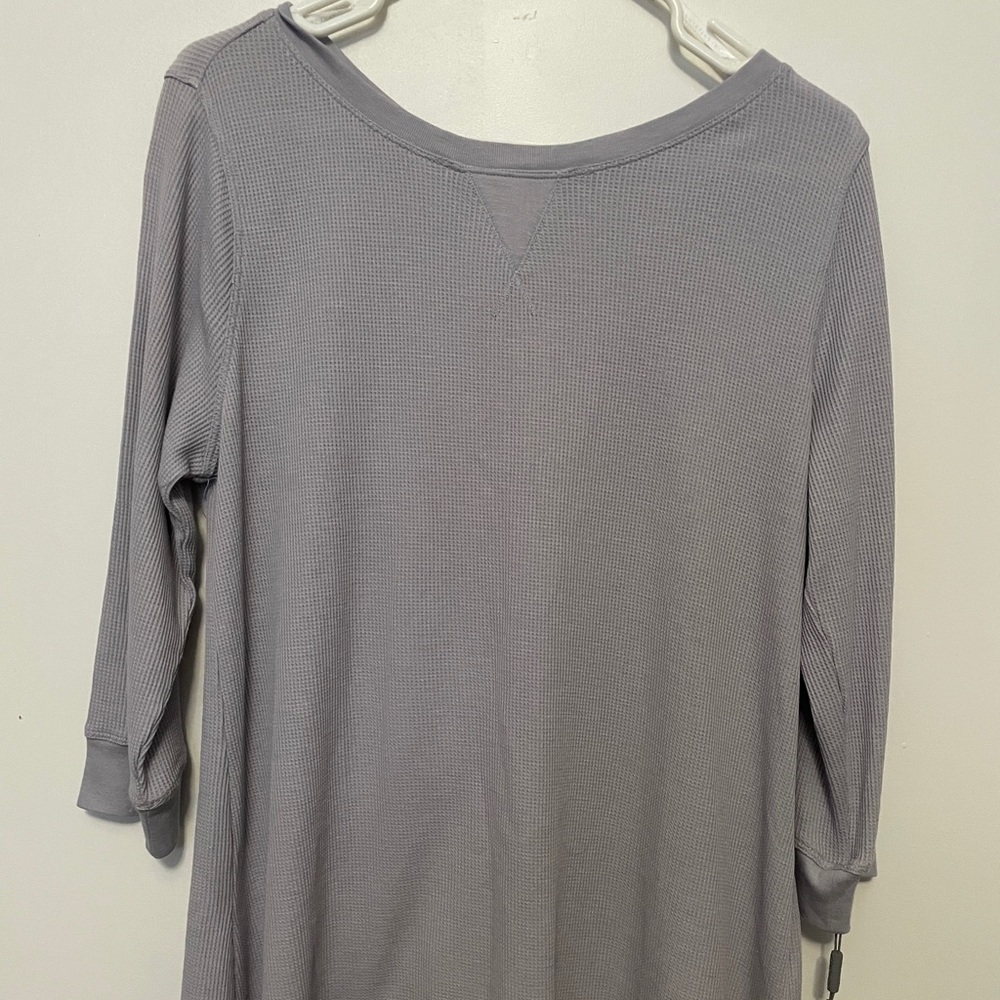 Calvin Klein Womens 3/4 Sleeve Lace Up Back - Picture 2 of 6